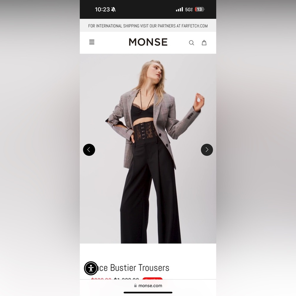 Lace Bustier Trousers